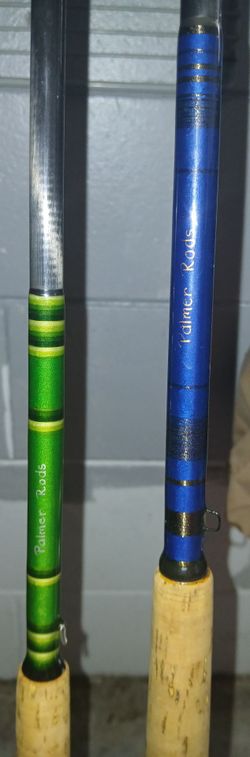 custom-made fishing rods branded under Palmer Rods,