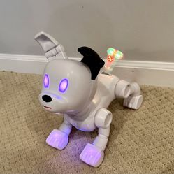 Dog-E Interactive Robot Dog with Colorful LED Lights, 200+ Sounds & Reactions
