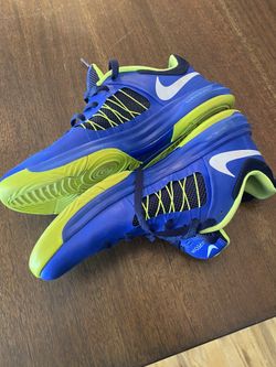 Nike Hyperdunk Lunarlon Low Top Blue Shoes Mens Size US 12 554671-402 Basketball Sneakers