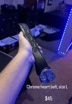Chrome heart belt
