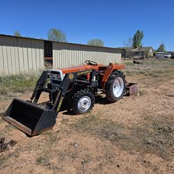 Tractor with attachments