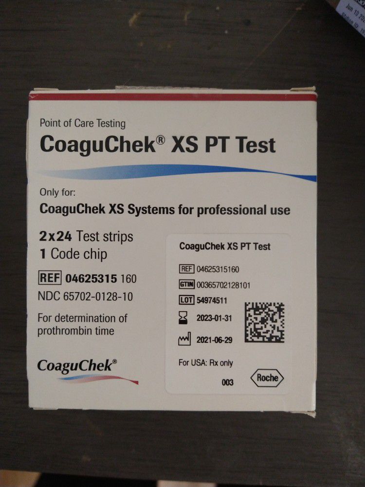 CoaguChek XS PT Test 2×24 Test Strips