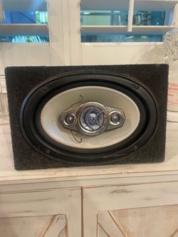 Pioneer Car Speaker in Carpet Box Enclosure x2