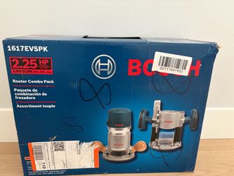 Bosch 1617EVSPK 2.25 HP Router Combo Kit - NEW - SEALED - NEVER OPENED