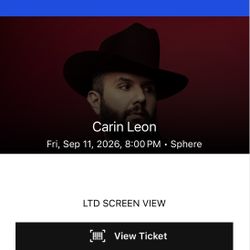 Carin Leon tickets / Boletos 