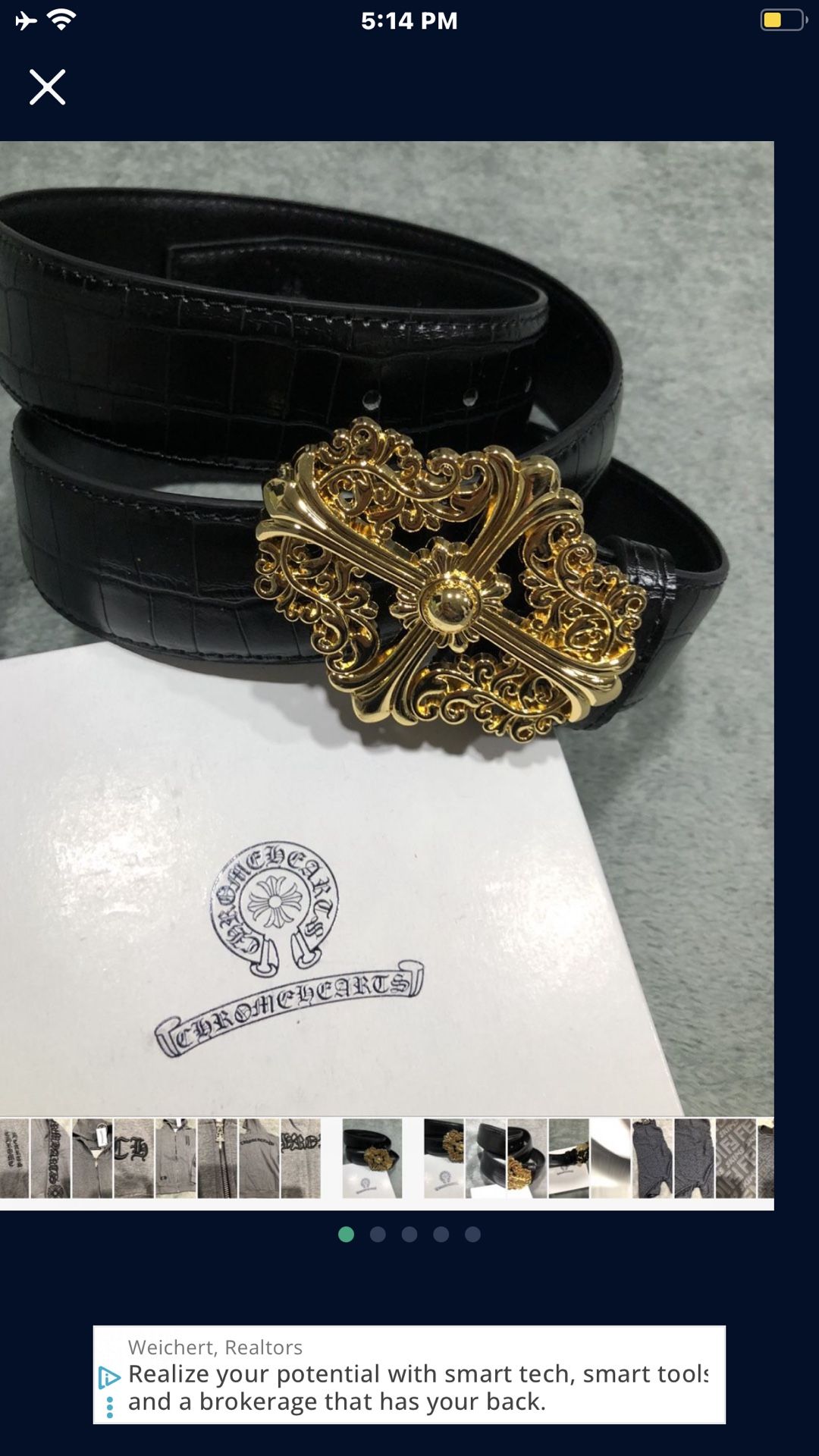 Chrome Hearts Belt. 30-42