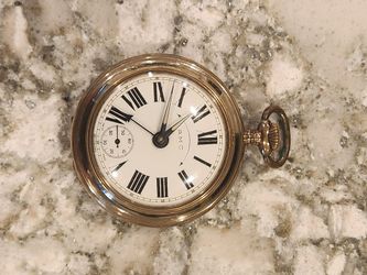 Swiss AMC Vintage Wind Up Alarm Clock Pocket Watch