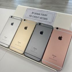 Apple IPhone 6s Unlocked - Pay $1 DOWN AVAILABLE - NO CREDIT NEEDED 