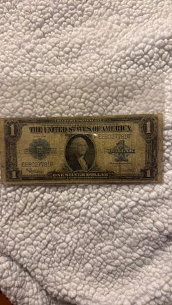 Silver certificate dollar blue seal $60 1923
