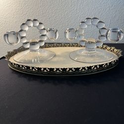 Vintage Imperial Glass Ohio Candlewick Set Of Two