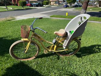 Huffy Nel Lusso Cruiser Bike with Child Seat