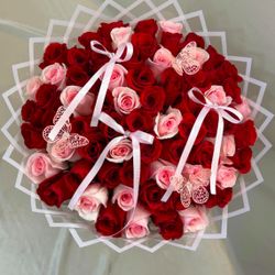 valentine flower buquets