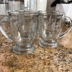 Princess house  4 tazas  pendientes