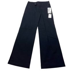 Vans Pleated Woven Relaxed Fit Pants Wide Leg Women Size 5 (29x32) Black New