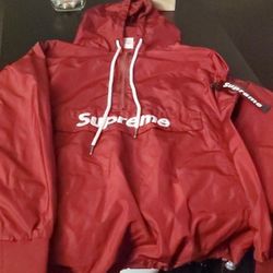 Supreme Pullover Windbreaker In Maroon