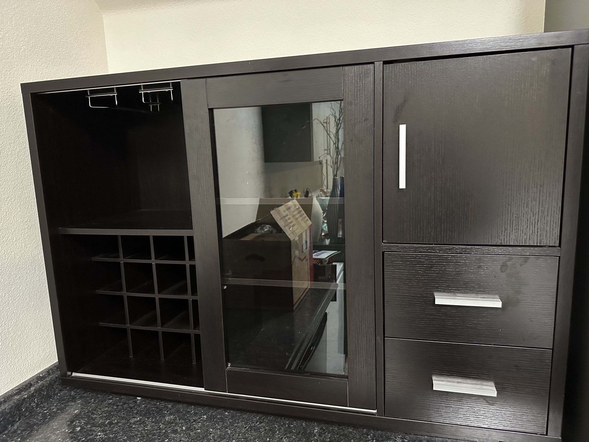 Wine Rack With Storage Drawers