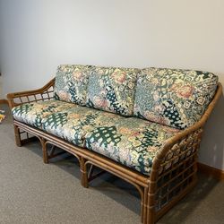 Rattan Couch And Chair