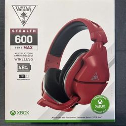 Turtle Beach stealth 600 Gen 2 Max Wireless Gaming Headset Red