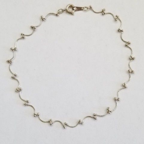 Plated Bracelet/Anklet 9 1/2 Inches.