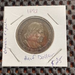 1893 Columbian exposition half dollar