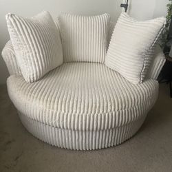 Oversized Swivel Chair