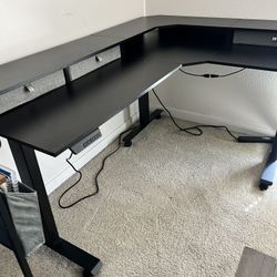 L Shape Sit To Stand Desk