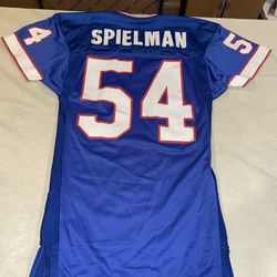 Authentic Chris Spielman Champion NFL Buffalo Bills Jersey Mens 40 USA Clean Vtg