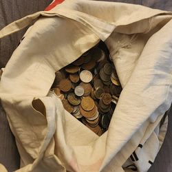 Bag Full Of World Coins