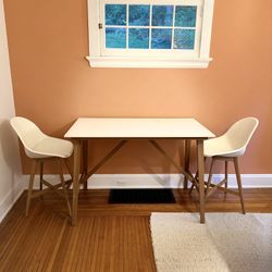 IKEA Fanbyn White Table With 2 Chairs