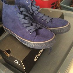 Purple Suede Converse Sneakers