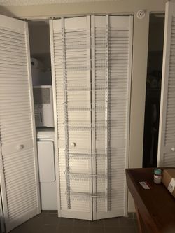 Over The Door Shelf Organization