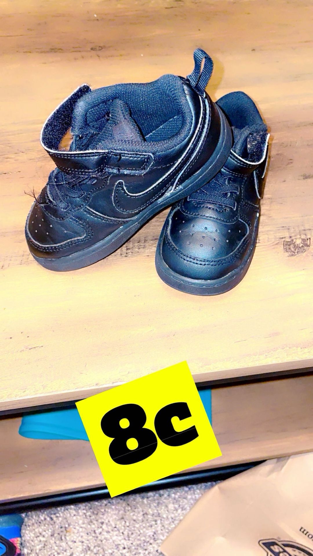 Black Toddler Nike Air Force Low Top