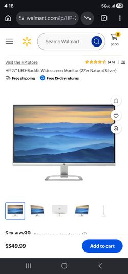 HP Monitor 27". OBO . Moving Sale