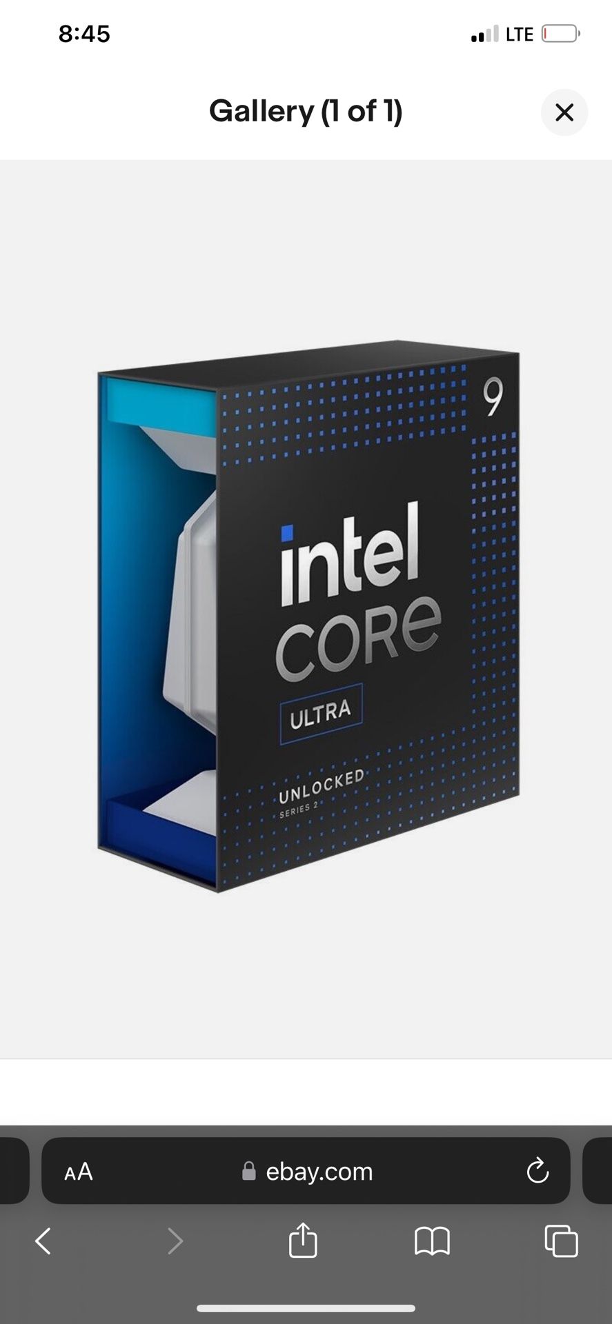 Intel Core Ultra 9 285K Processor 285 K CPU 