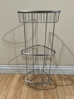 3 Tier Corner Rack Basket Shelf 🌻 34” H