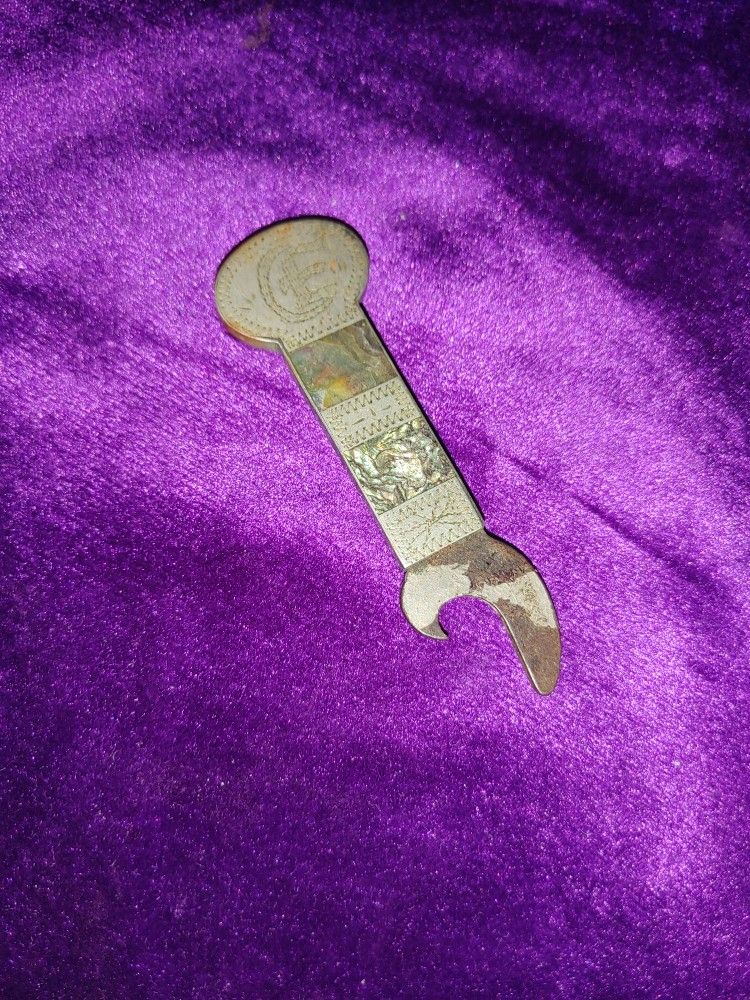 Kitschy Abalone&metal Can Opener