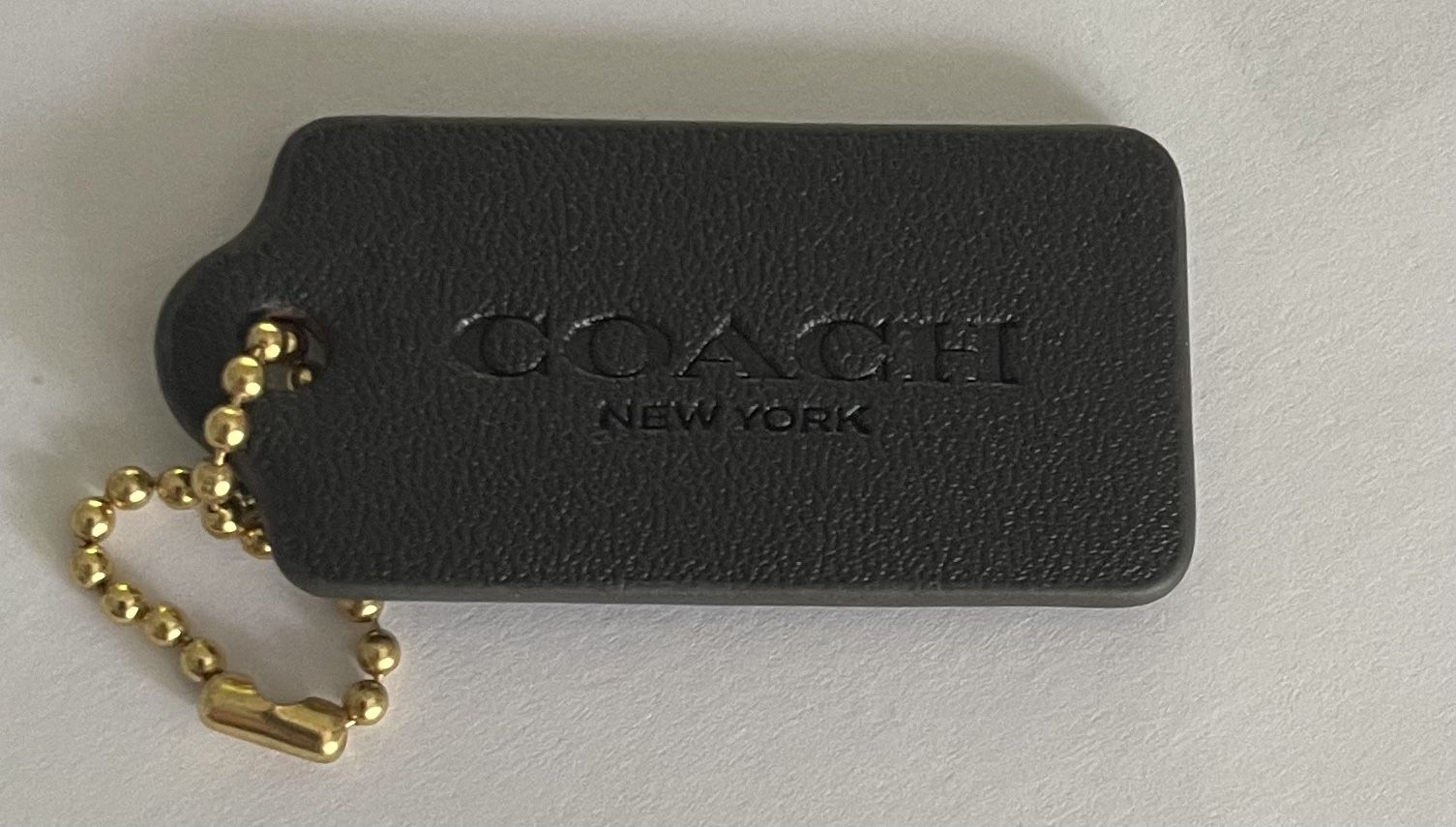 Small Black Coach Hangtag