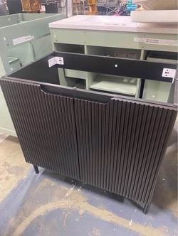 New assembled 30" Black Bathroom Vanity NO Sink Modern Freestanding Bathroom Vanity