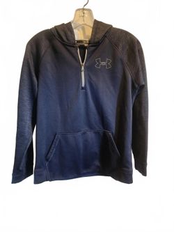 Under Armour Navy Quarter Zip up Hoodie. Youth Size Large. Excellent condition 