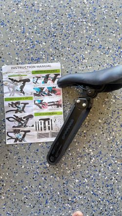 Kids frame mounted bike seat