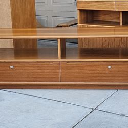 Mid Century Teak Media Console 