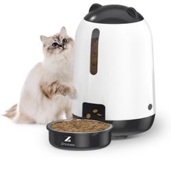 3L Timed Automatic Cat Feeder for Dry Food Up to 6 portions