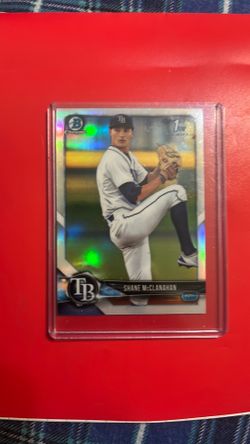2018 Bowman Draft Chrome Baseball #BDC-9 Shane McClanahan Tampa Bay Rays Official MLB Trading Card Produced By Topps