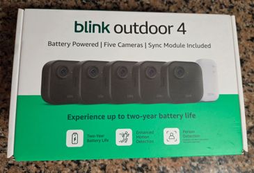 Blink Outdoor 4 Five-Camera System - New/Sealed Box-Firm Price
