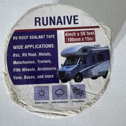 Runaive RV Roof Sealant Tape – 4” x 50ft – NEW