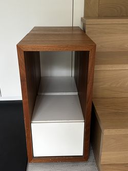 Pair of Custom Walnut Side Tables / Nightstands