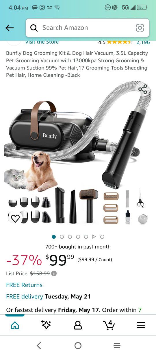 Pet Grooming Kit For Cats And Dogs