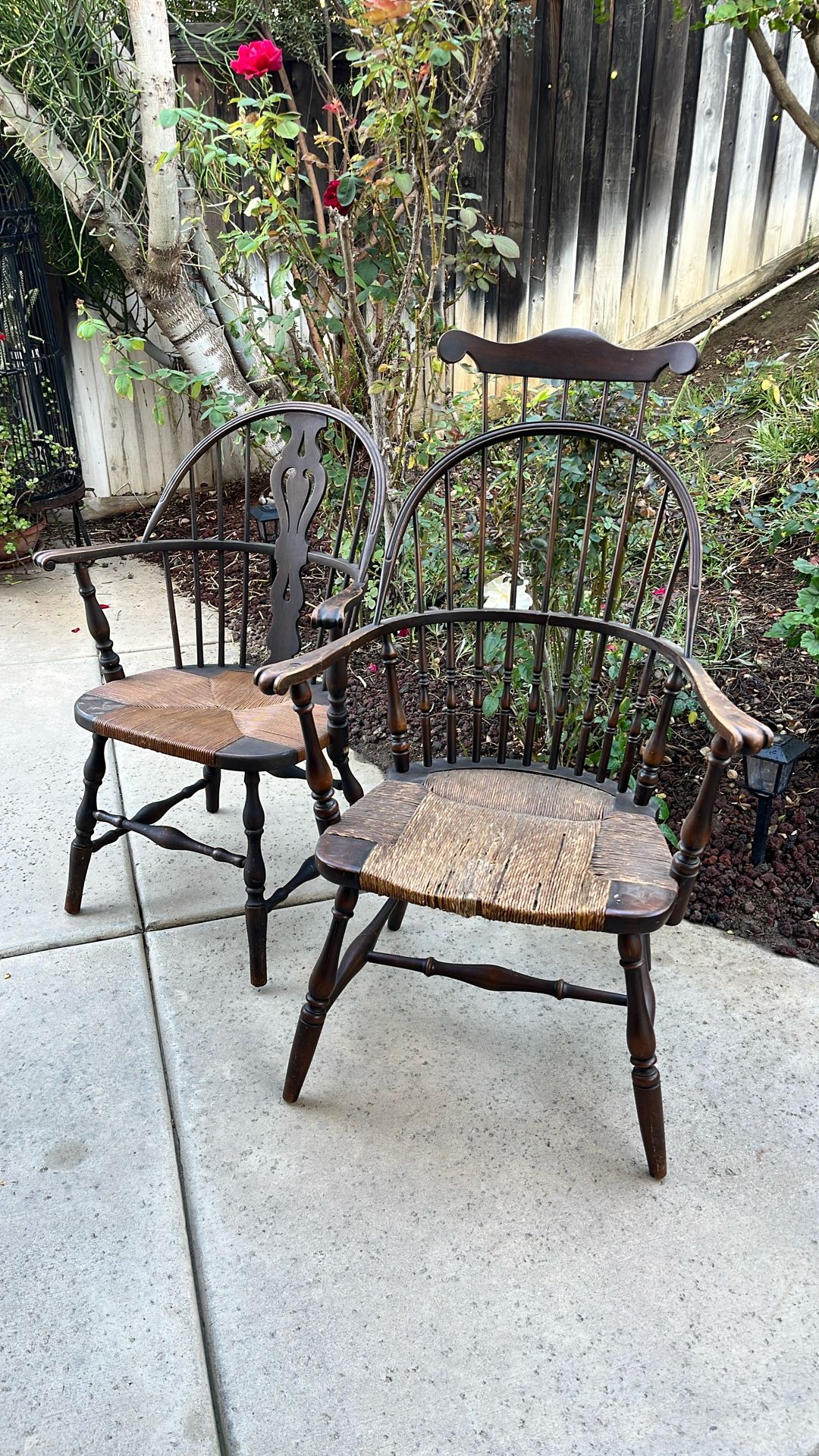 Haywood Los Angeles, antique chairs, his and hers