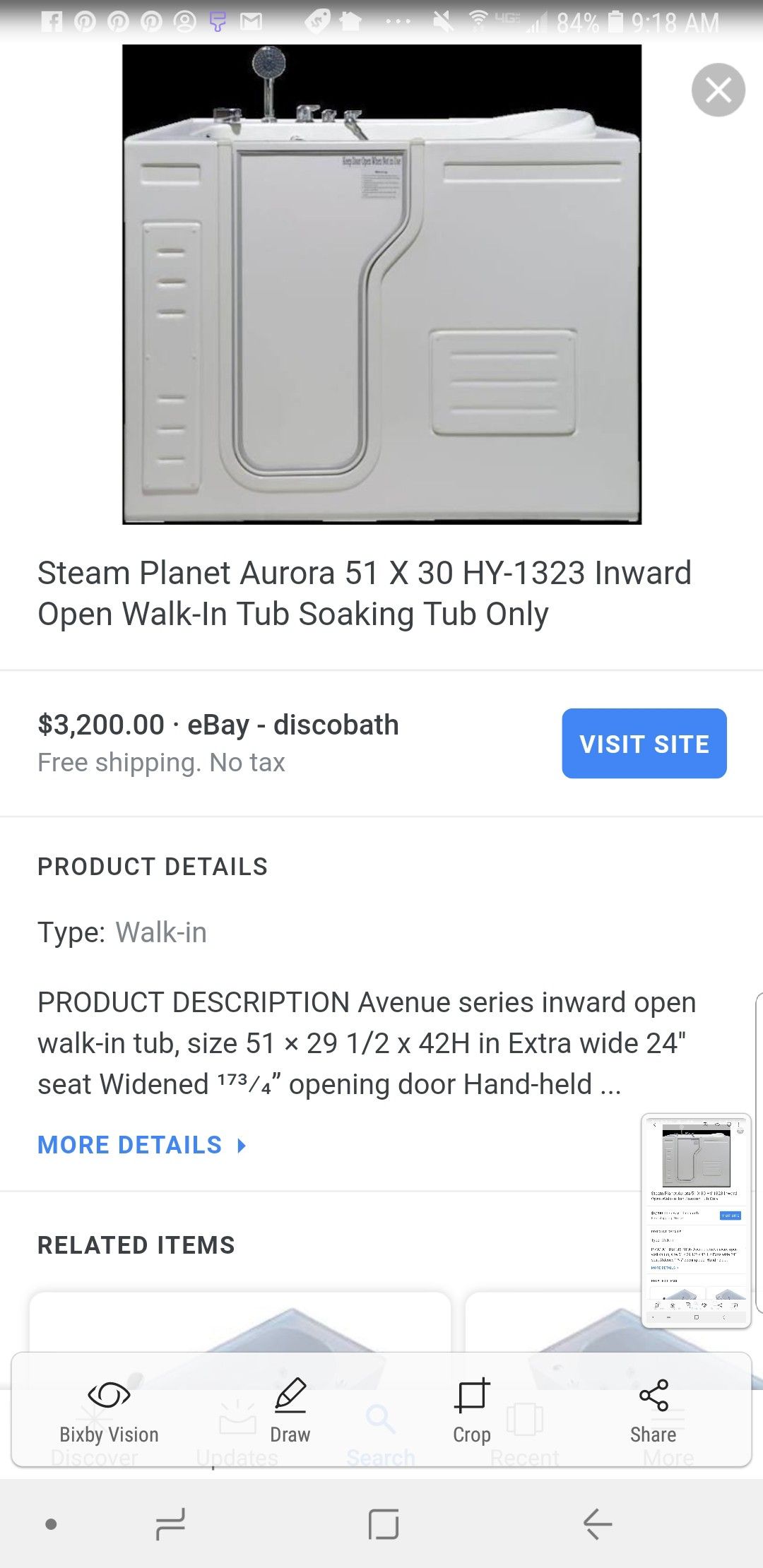 Steam WalkIn Tub for Sale in Goldsboro, PA OfferUp