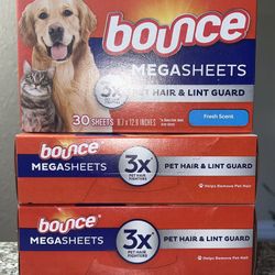 Bounce Mega sheets Pet Hair & Lint Guard Set